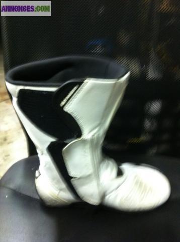Botte de moto alpinestar SMX plus balnc