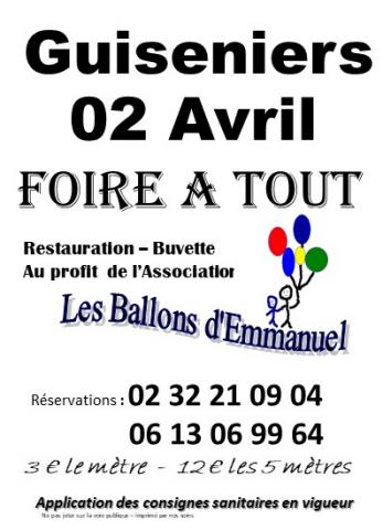 FOIRE A TOUT 02 AVRIL