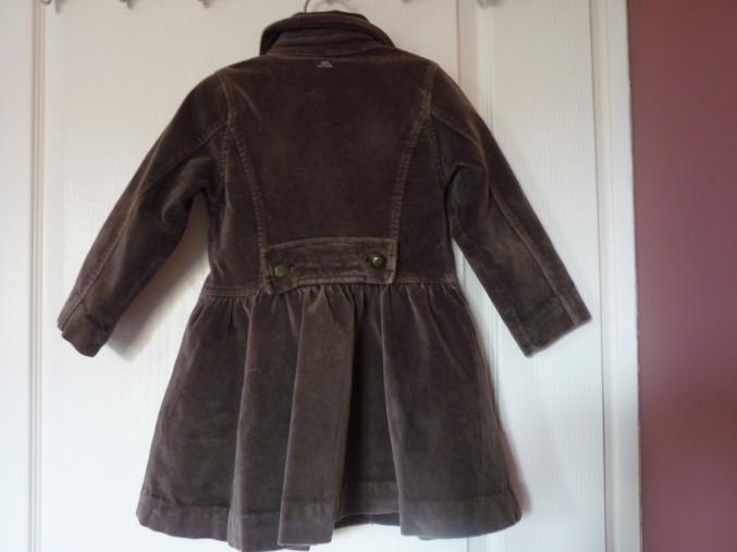 Manteau violet velours Lili Gaufrette Fille 4 ans TBE