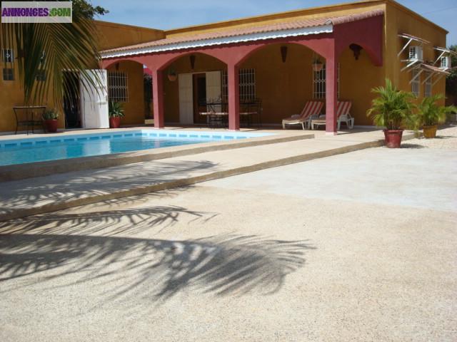 LOUE VILLA SENEGAL PISCINE WARANG NIANING