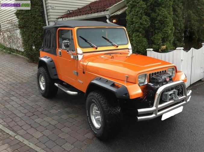 Jeep Wrangler Sahara 2.5 restaurée en 2009