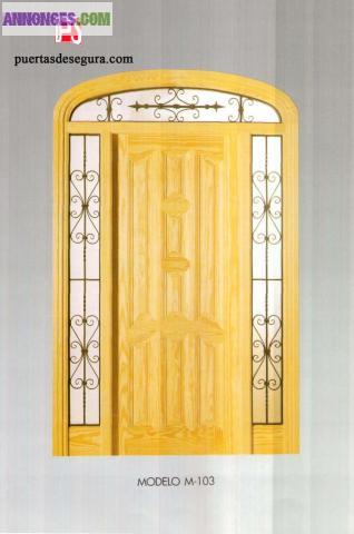 Portes d'exterieures en bois