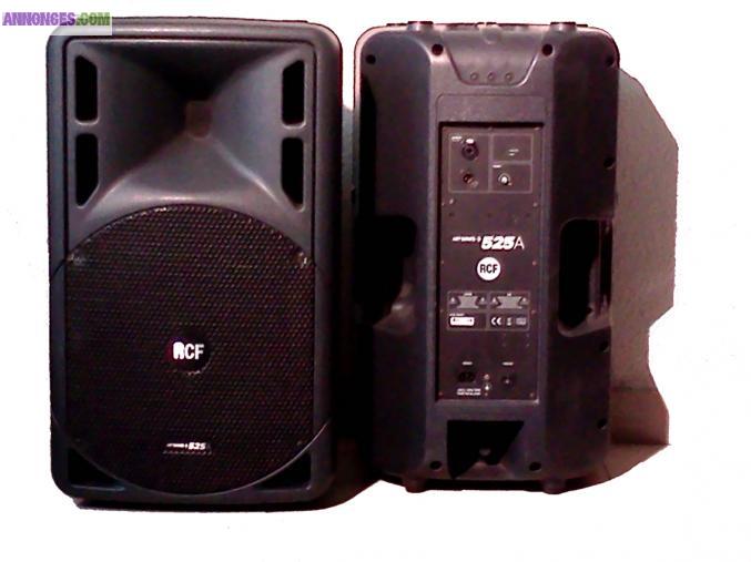 Paire de RCF ART 525A Enceinte active 750w sonorisation live spectacle dj conférence