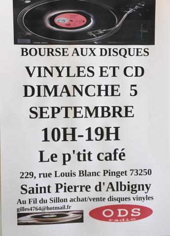 Bourse disques vinyle et cd