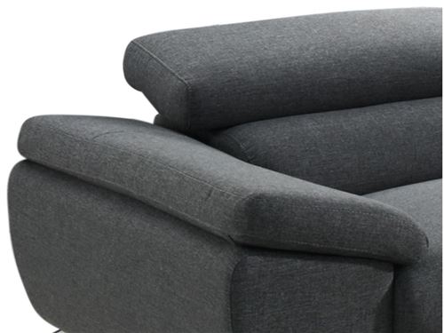 Canapé 2/3 places en tissu Gris