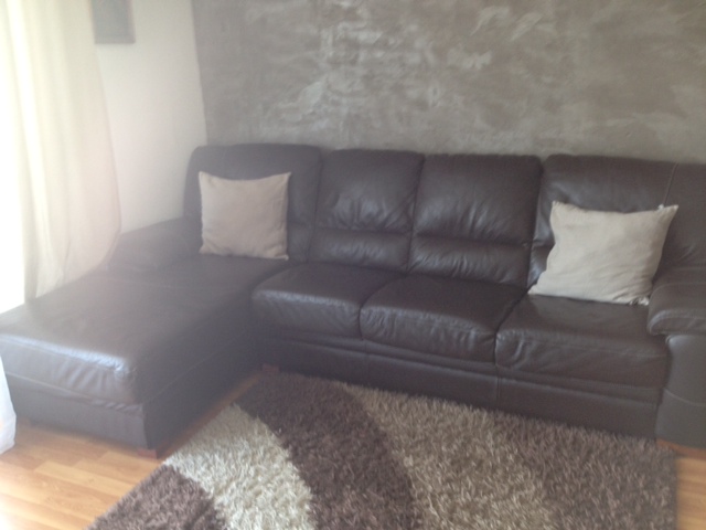 Canapé d'angle en cuir