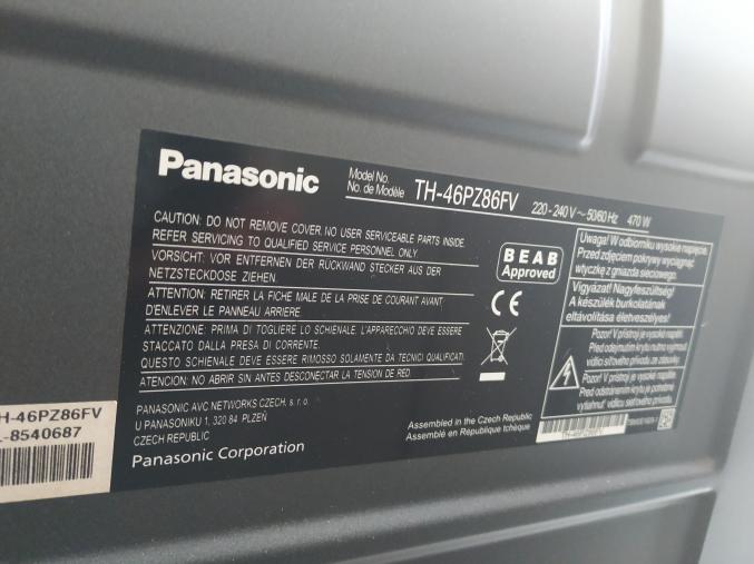 Télévision Panasonic 117 cm