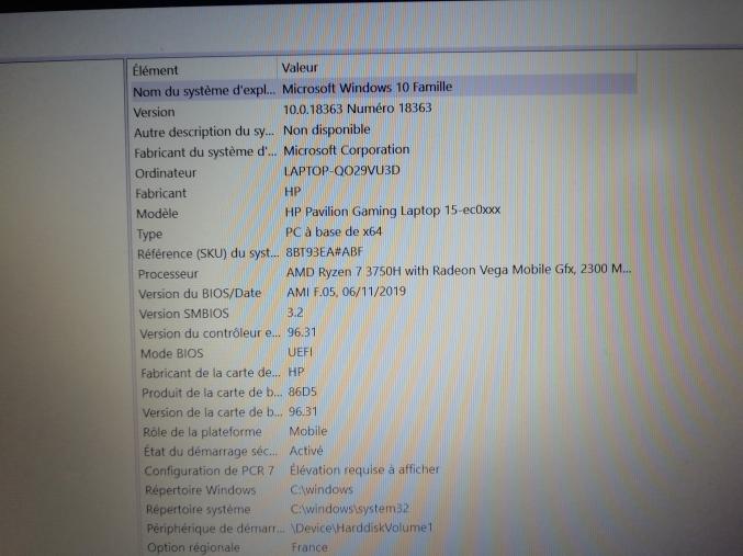 ORDINATEUR HP pavillon gaming laptop 15" NEUF