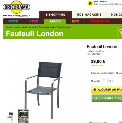 FAUTEUILS  NEUFS Terrasse ou intérieur