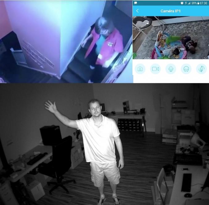 Camera Bébé Monitor wifi 2 voies caméra intelligente avec détection de mouvement caméra de sécurité IP sans fil bébé caméra