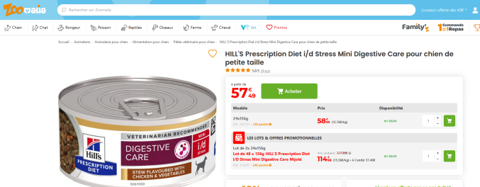 ALIMENTATION POUR CHIEN