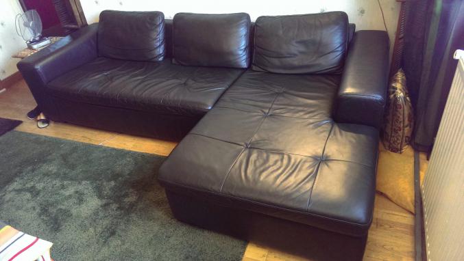 CANAPE 5 PLACES CUIR