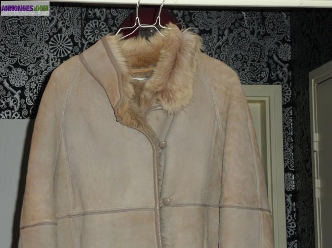 MANTEAU PEAU RETOURNEE SHEARLING