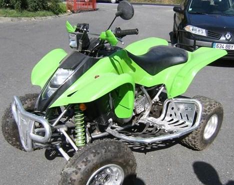 Quad kawasaki 400 kfx homologué 2 places