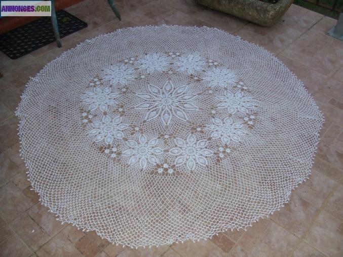 Nappe au crochet 1m.80