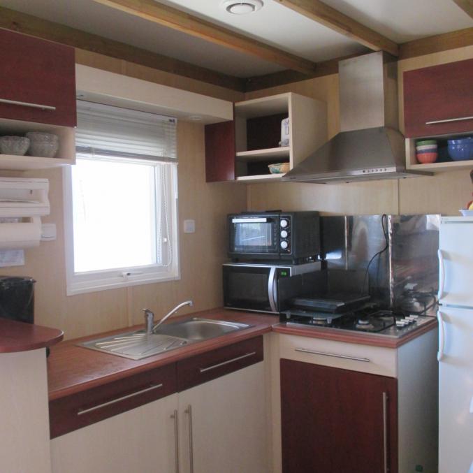Chalet type mobil home bd de mer 3 chambres