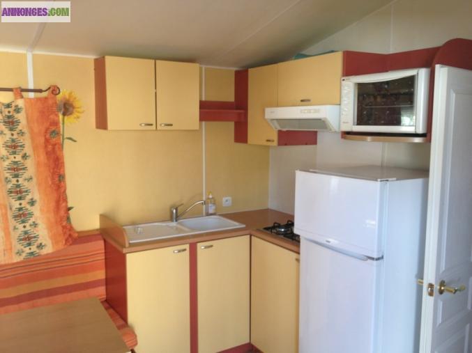 Mobil home camping 4* valras plage 8 pers