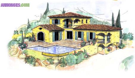 Terrain plus construction Venelles calme