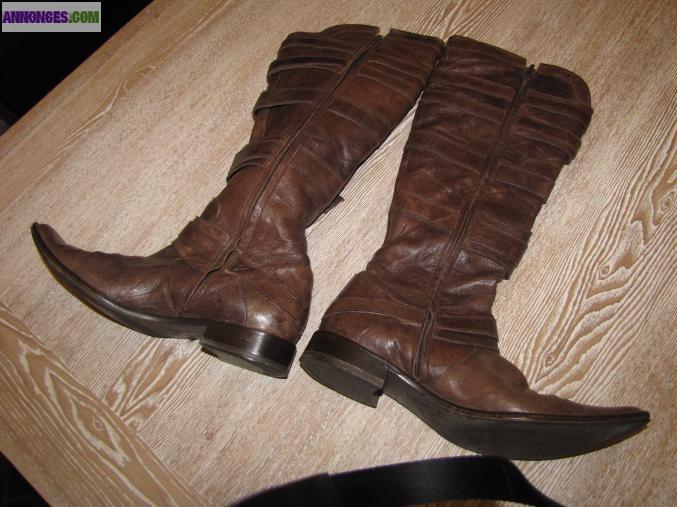 Bottes en cuir