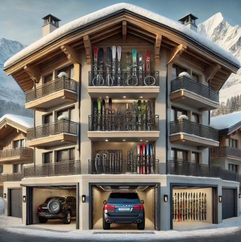 Place de parking dans résidence Spacieuse et Sécurisée à Combloux - Proche des Pistes (La Cry)