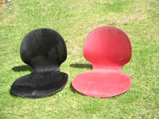 750 assises de fauteuil en bois galbé