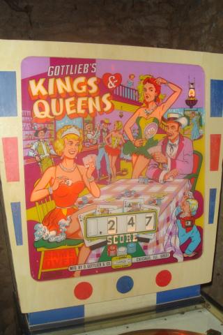 Superbe flipper Gottlieb's Kings & Queens de 1965