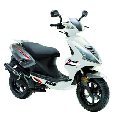 Scooter ride race blanc 50cc