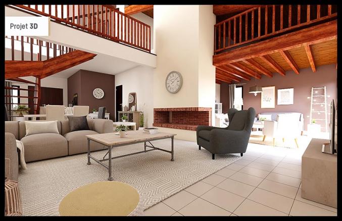 Maison 4 chambres + bureau, 243 m2 avec piscine