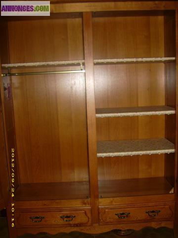 Armoire 100 % chêne massif