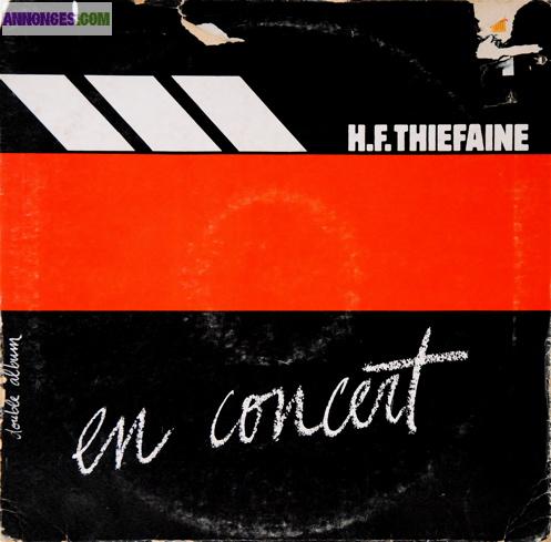 DISQUE VINYLE H.F. THIEFAINE "EN CONCERT"