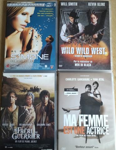 3 DVD Le frère-du Guerrier.ma femme est actrice S1mone