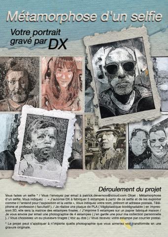 Votre portrait transformé en gravure par DX