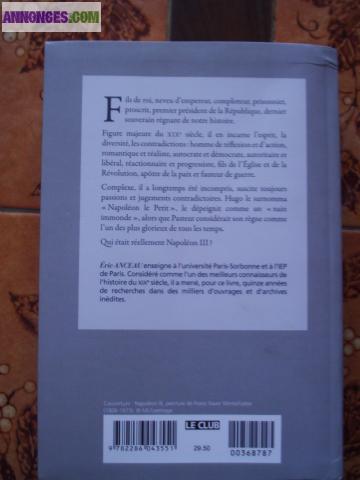 Biographie sur Napoléon III d'Eric Anceau