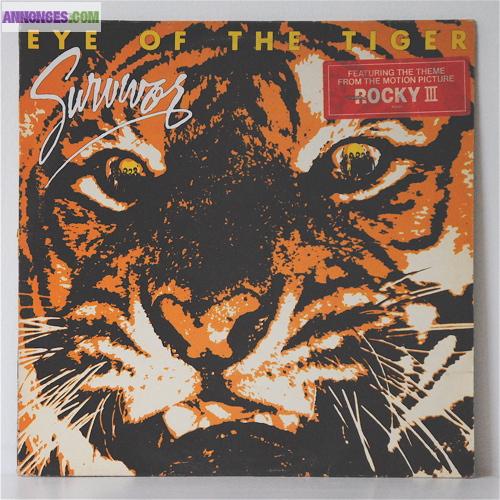 DISQUE VINYLE 33T SURVIVOR "eye of the tiger"
