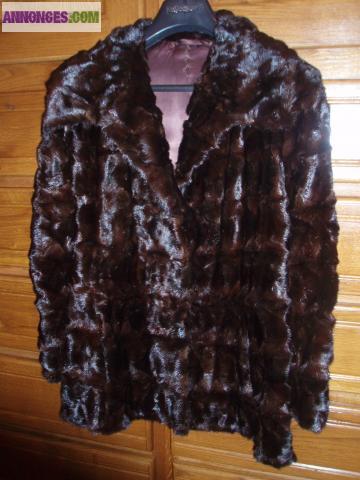 MANTEAU VISON AUTHENTIQUE
