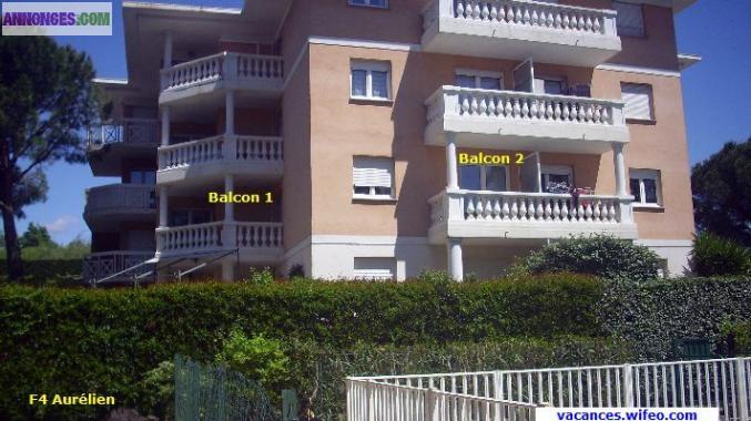 F4 75m2 8 couchages Piscine Fréjus 83600 VAR