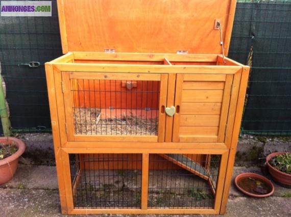 Cage clapier lapin en bois
