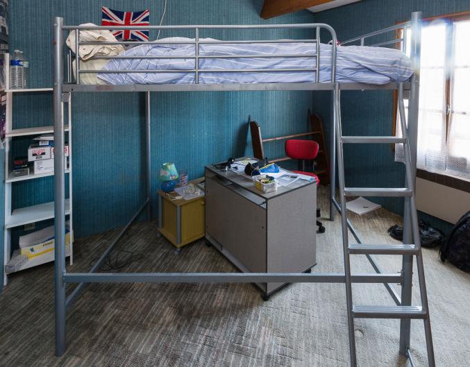 Lit mezzanine métallique