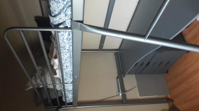 Lit mezzanine - bureau mi hauteur 