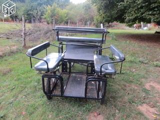 Calèche pour ânes ou poneys 6 places