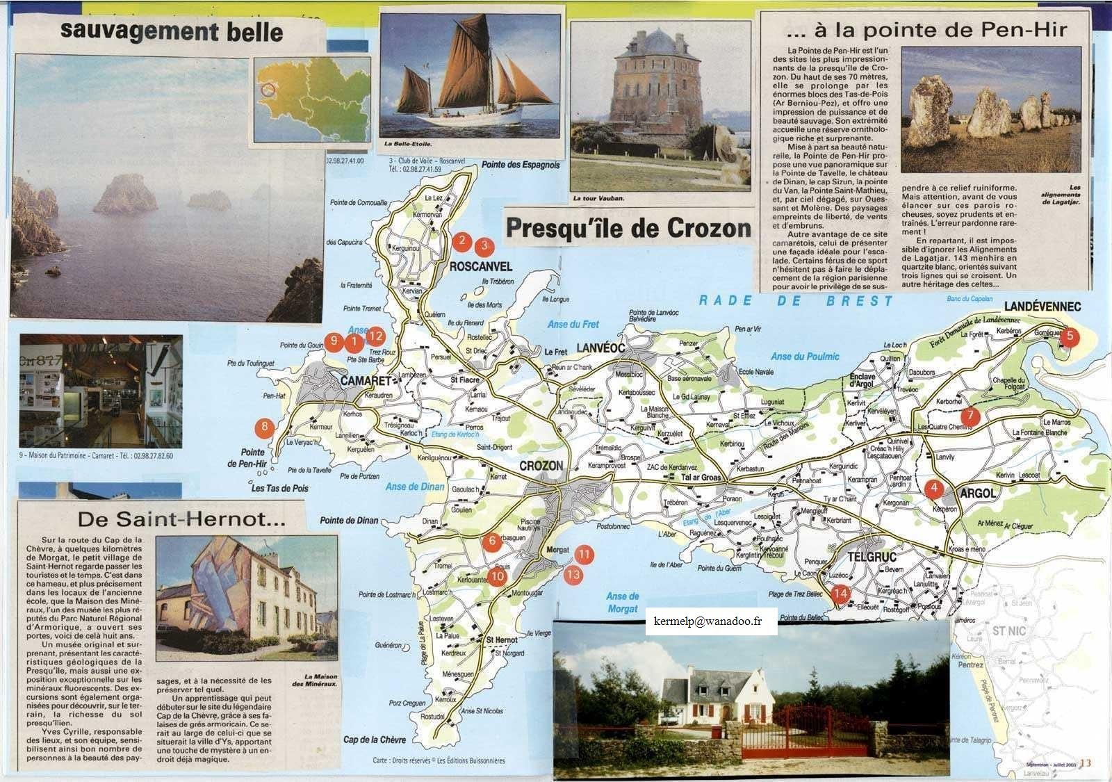 Villa à 800m de la plage de l'île Vierge