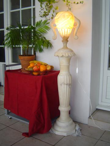 Lampe à albâtre
