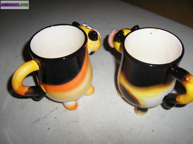 Tasse chien et tasse chat