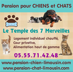 Pension pour chiens et chats en haute-vienne limousin 87