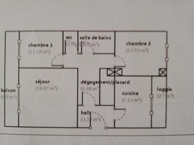 Location Grand T3 Marseille 10