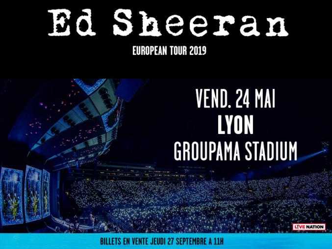 Concert Ed Sheeran 24 Mai Lyon