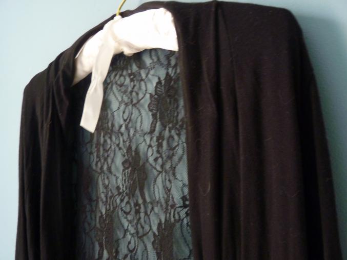 Gilet femme gemo noir 38 M dentelle TBE