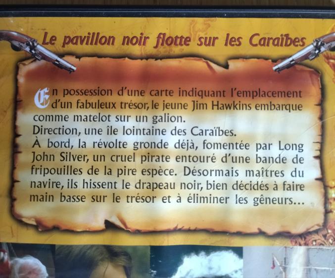 DVD île aux trésors