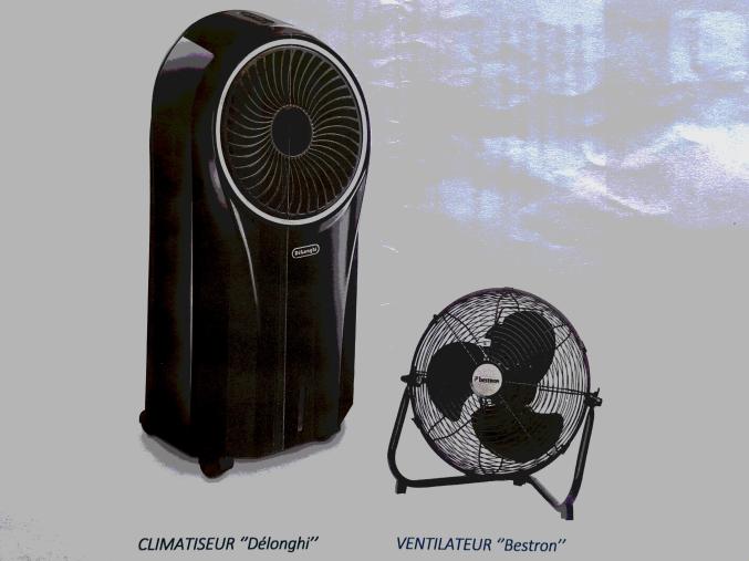 Climatiseur à évaporation + Ventilateur