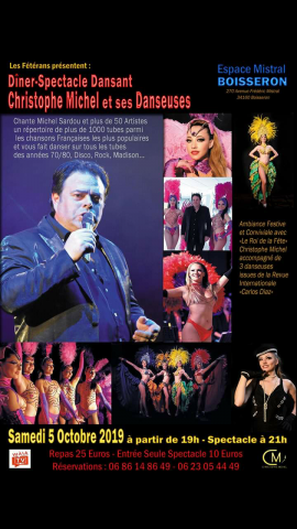 Diner spectacle Christophe Michel chante le reperoire français